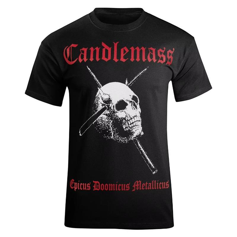 Candlemass Epicus Doomicus Metallicus Футболка Мужская Женская Короткий Рукав Хлопковые Футболки Ретро Хип-Хоп Рок Группа Y2k Топы Женская Одежда