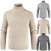 Autumn and Winter New Men's High-neck Solid Color Sweater Men's Sweater