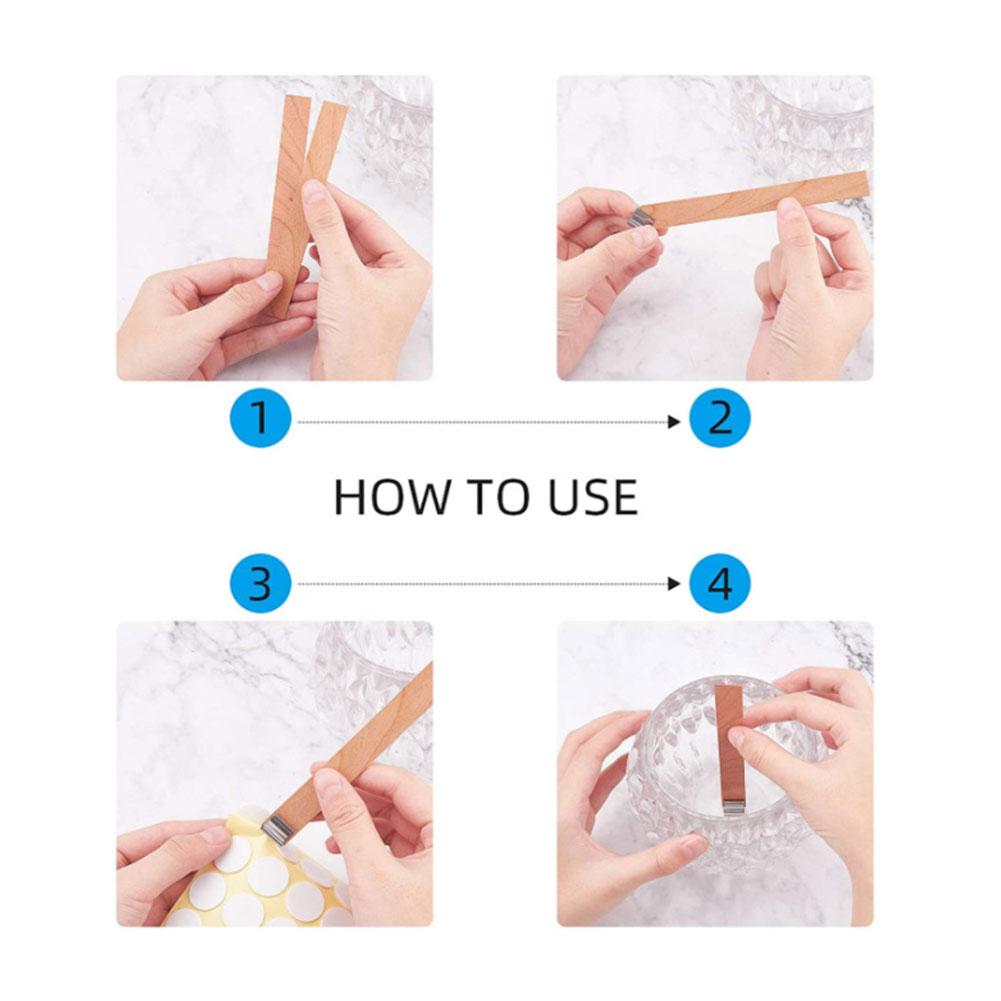 Деревянный фитиль для свечей своими руками, набор для изготовления парафиновых банок для свечей, бездымный фитиль для сжигания пчелиного воска, принадлежности для изготовления сердечников свечей