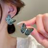 GemChic женские серьги в стиле ретро, ​​изысканные серьги-гвоздики с цирконием и бабочкой, милые серьги-гвоздики для девочек, серьги-гвоздики для девочек, украшения на день рождения, Рождество, подарок
