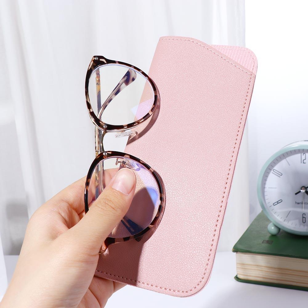 Storage Box Eyewear Protector Containers Sunglasses Case Glasses Bags PU Leather Spectacle Case
