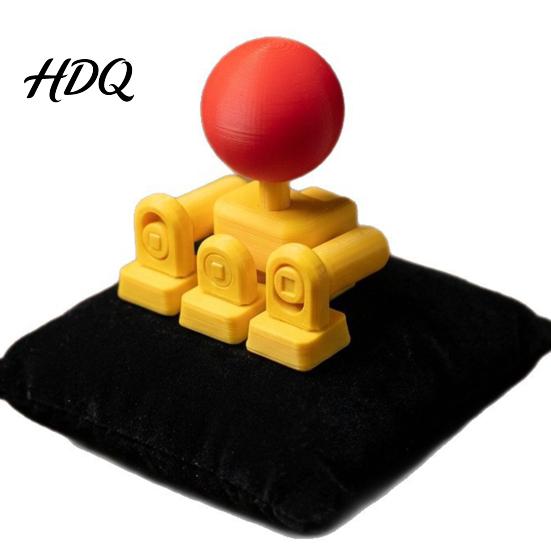 Колпачок для джойстика Винтажная игра 3D-печать Новинка Механическая клавиатура Адаптер для переключателя 4-клавишная связь Мини-контроллер для файтинга Кнопка-насадка для
