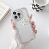 Роскошный чехол-зеркало для макияжа с фигурной волной для iphone 15 14 Plus 11 12 13 Pro Max X XR XS Max 7 8 Plus, прозрачное зеркало, противоударный чехол