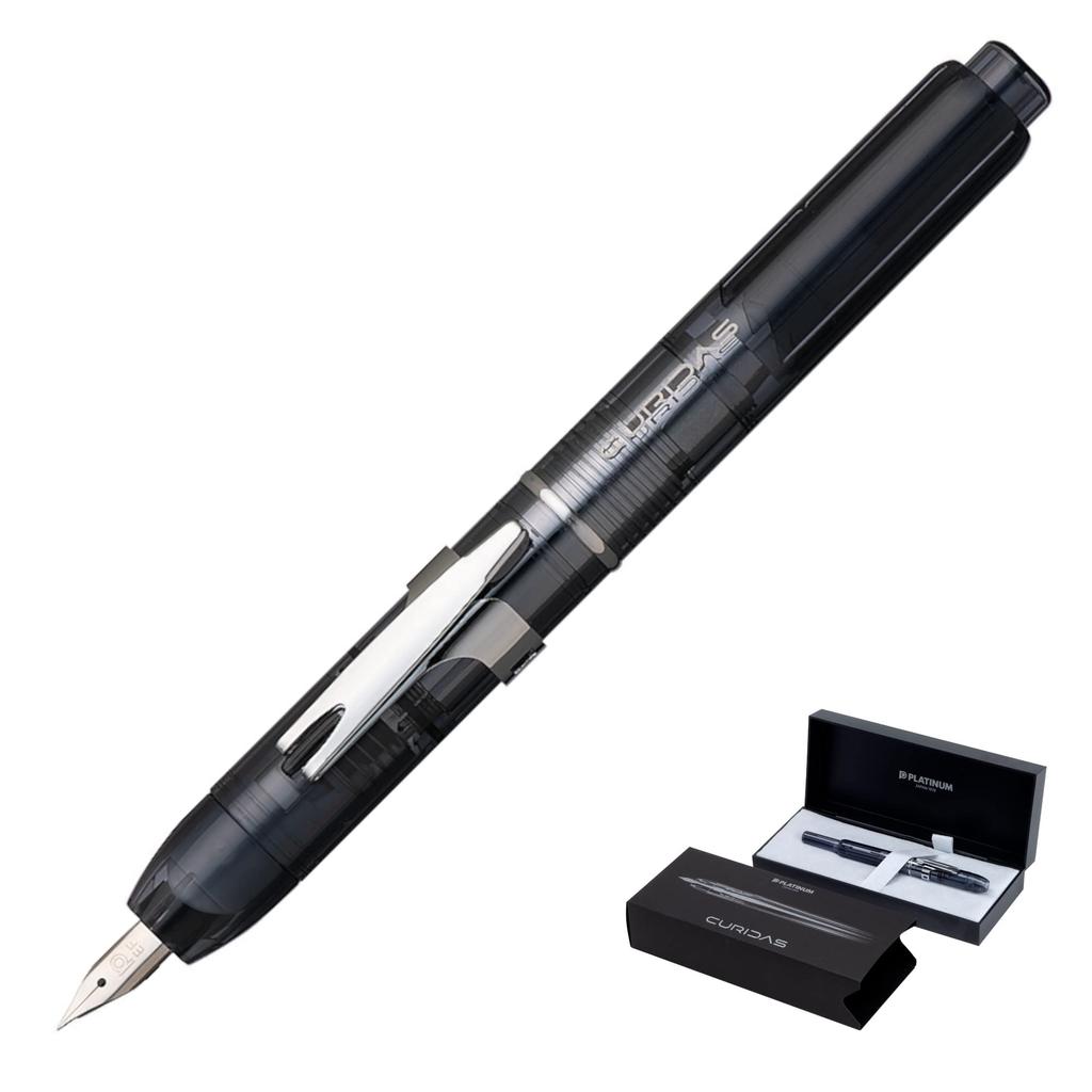 Platinum Curidas Graphite Smoke Fountain Medium Pen, Nib, PKN-7000#7-3