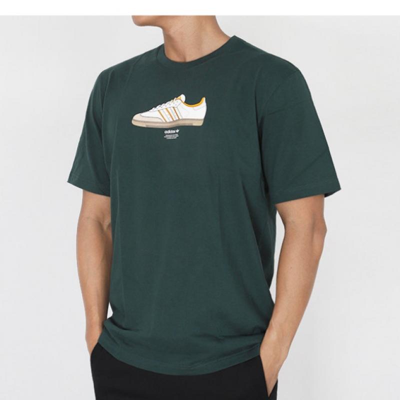 Adidas Футболка с коротким рукавом, спортивная футболка Samba Shoes