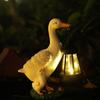 LED Duck Solar Lantern Warm Light Solar Garden Statue Durable Animal Figurine Lantern  Landscape