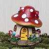 Flower Home Desktop Decor Garden Ornament Dollhouse Accessory Mushroom House Miniatures Figurines