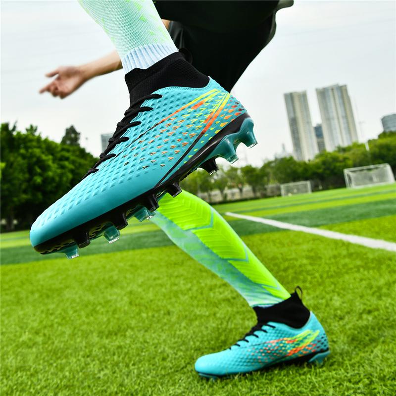 2024 Мужские футбольные бутсы большого размера Сверхлегкие футбольные бутсы для мальчиков Кроссовки Нескользящие футбольные бутсы AG/TF Ботильоны унисекс