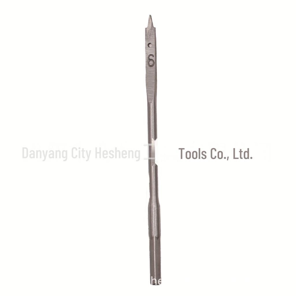 Набор из 6 шт. плоского сверла натурального цвета с шестигранной ручкой для деревообработки