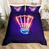 Badminton Bedding Set Badminton Duvet Cover For Kids Teens Men Sports Theme Player Comforter Cover Cool Competitive Games Decor