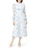 Toile De Jouy Print Dress CWFO225025 BLU 38 [Selford] Women's