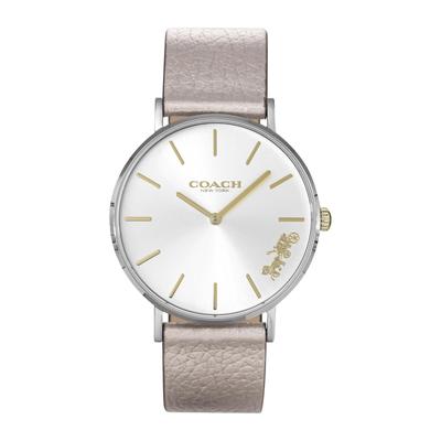 Часы PERRY Silver Dial Stainless Steel Quartz 36MM 14503157 бежевые [Coach] женские [Товар]
