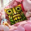 PopParkour Игра Temple Run Наволочка Наволочка от пылевых клещей Невидимая молния Шелковистый короткий плюш Чехол на подушку для дивана