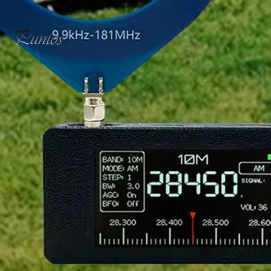 0,5-108 МГц вседиапазонный радиоприемник с антенной 1,9-дюймовый IPS-экран компактный портативный внутренний наружный HF/SW/MW/VHF радио