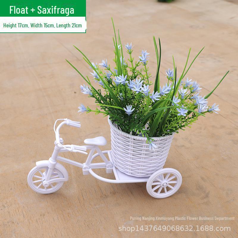 Комплект искусственных цветов для помещений: Маленькие украшения в горшках для украшения дома и автомобиля