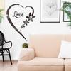DIY Wall Art Heart Shape Mirror Wall Sticker, Self-Adhesive Love Heart Acrylic Mirror Wall Stickers Art Mural, Home Decor Heart Mirror Wall Decals
