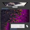 Black Waves Large Gaming Mouse Pad Computer Keyboard Desk Pad XXL Rubber NonSlip Stitched Edge for Friends Boyfriend