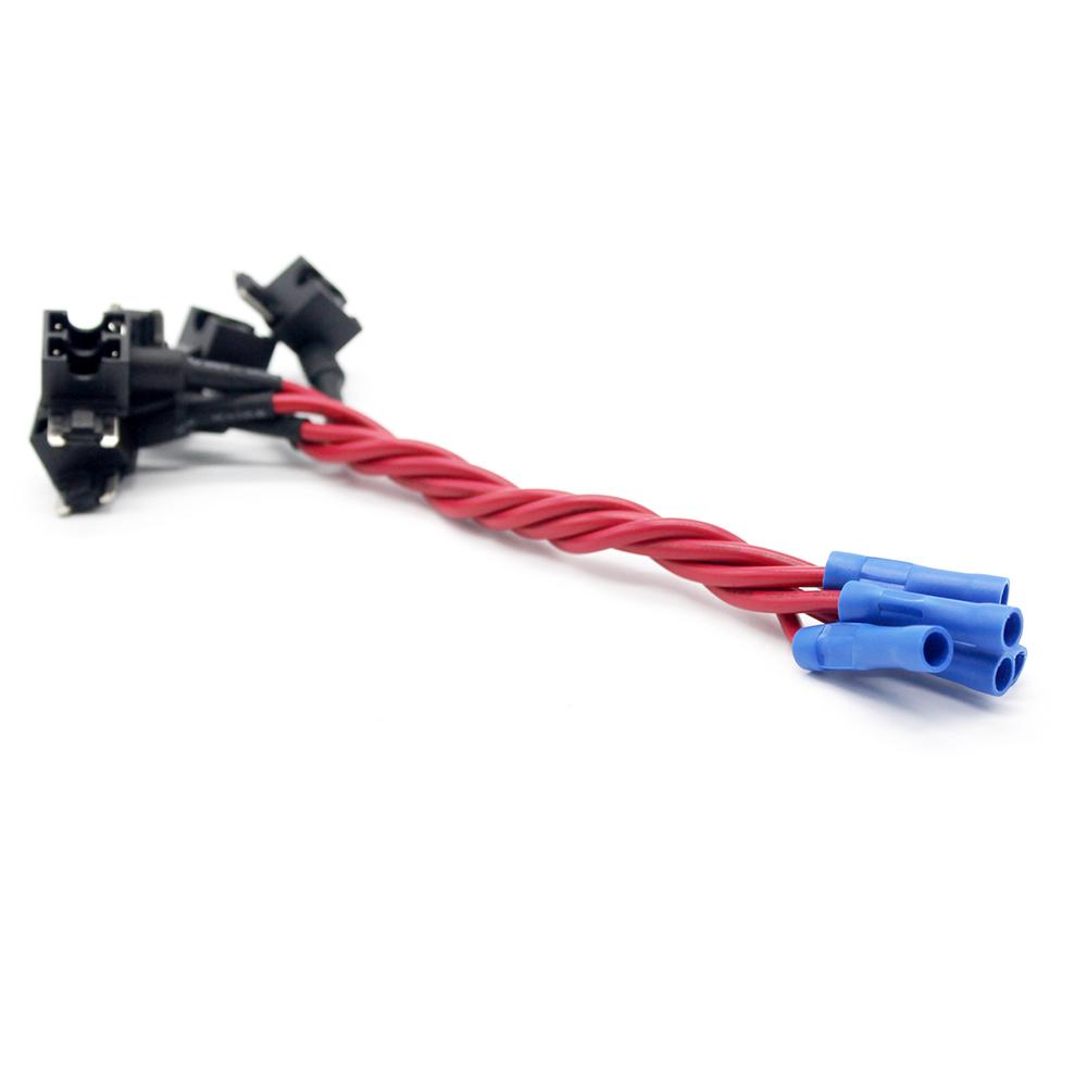 10 шт., 12 В, автомобильный низкопрофильный мини-адаптер с предохранителем, мини-держатель предохранителя с 5 шт., 15 А