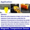 Strong Magnetic Adsorption Thermocouple Temperature Sensor 0-450 Degree  K type Plug with Stainless Steel Shielded Wire