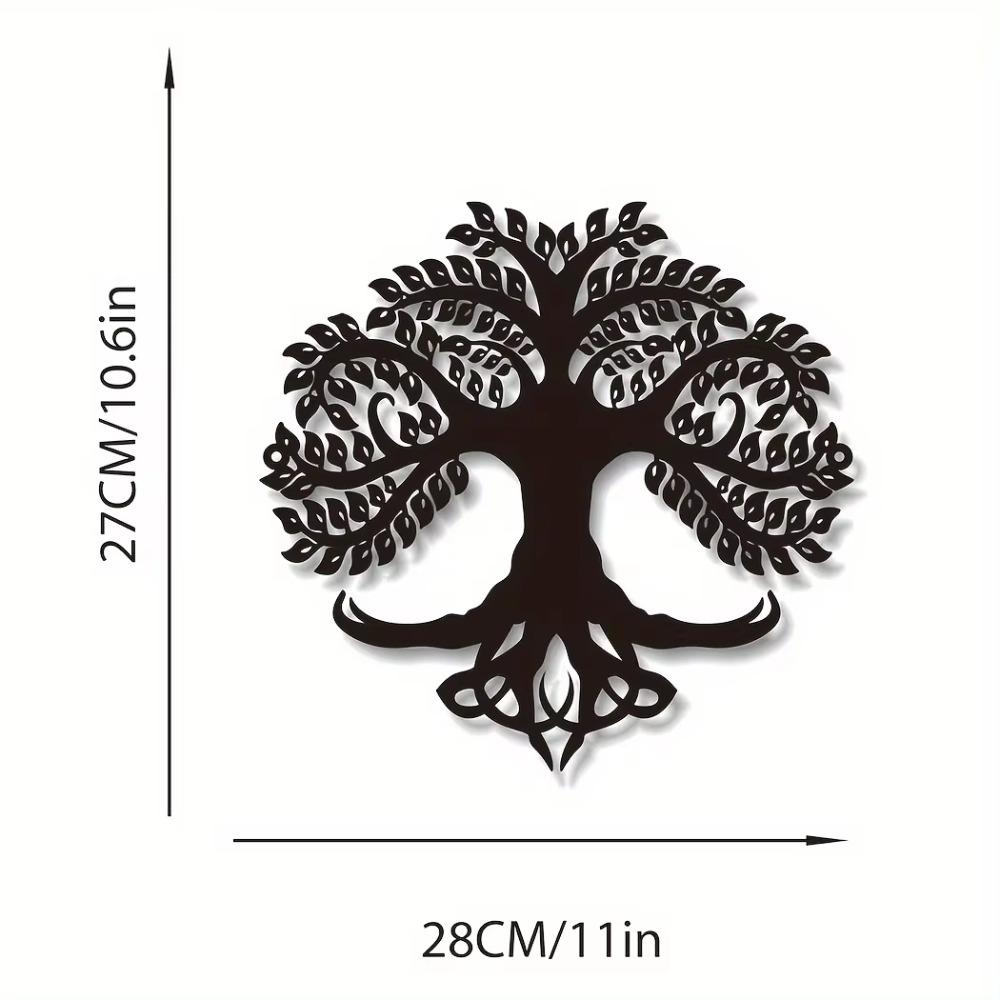 1 шт. Настенная металлическая табличка «Дерево жизни» для домашнего декора, элегантный настенный декор «Дерево жизни», идеальный подарок на новоселье или годовщину