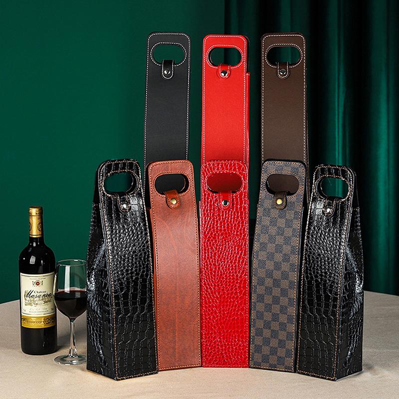 Подарочный пакет для вина, многоразовая кожаная сумка для вина, двухслойная сумка для шампанского, пива, подарочные пакеты для переноски на день рождения, девичник