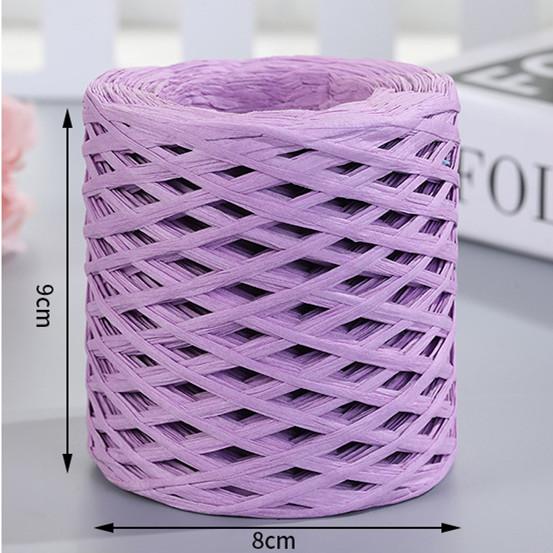200 м Натуральная рафия Соломенная пряжа для вязания крючком Бумажные нити Экологичная бумажная пряжа DIY Ручная работа Летняя шляпа от солнца Пляжная сумка