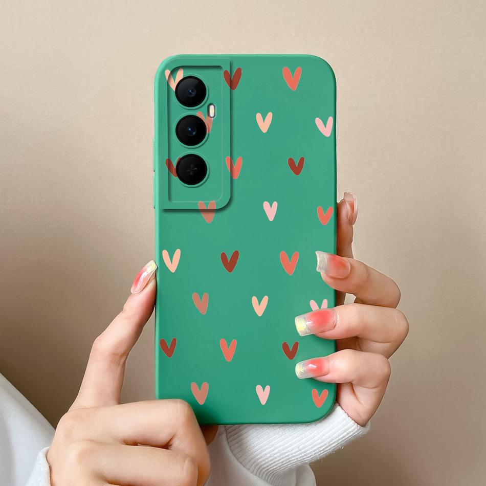For Realme C65 4G Phone Case Butterfly Cat Ultra Thin Liquid Silicone Camera Protection Back Cover For Realme C 65 Funda Carcasa