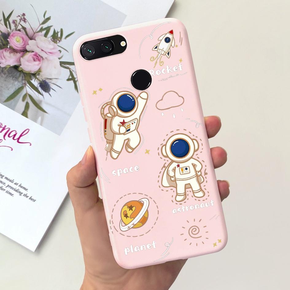 For Xiaomi Mi 8 Lite Case 6.26" Fashion Landscape Girls Bumper Soft Silicone Phone Cover For Xiomi Mi 8 Lite Funda Mi8Lite Pouch