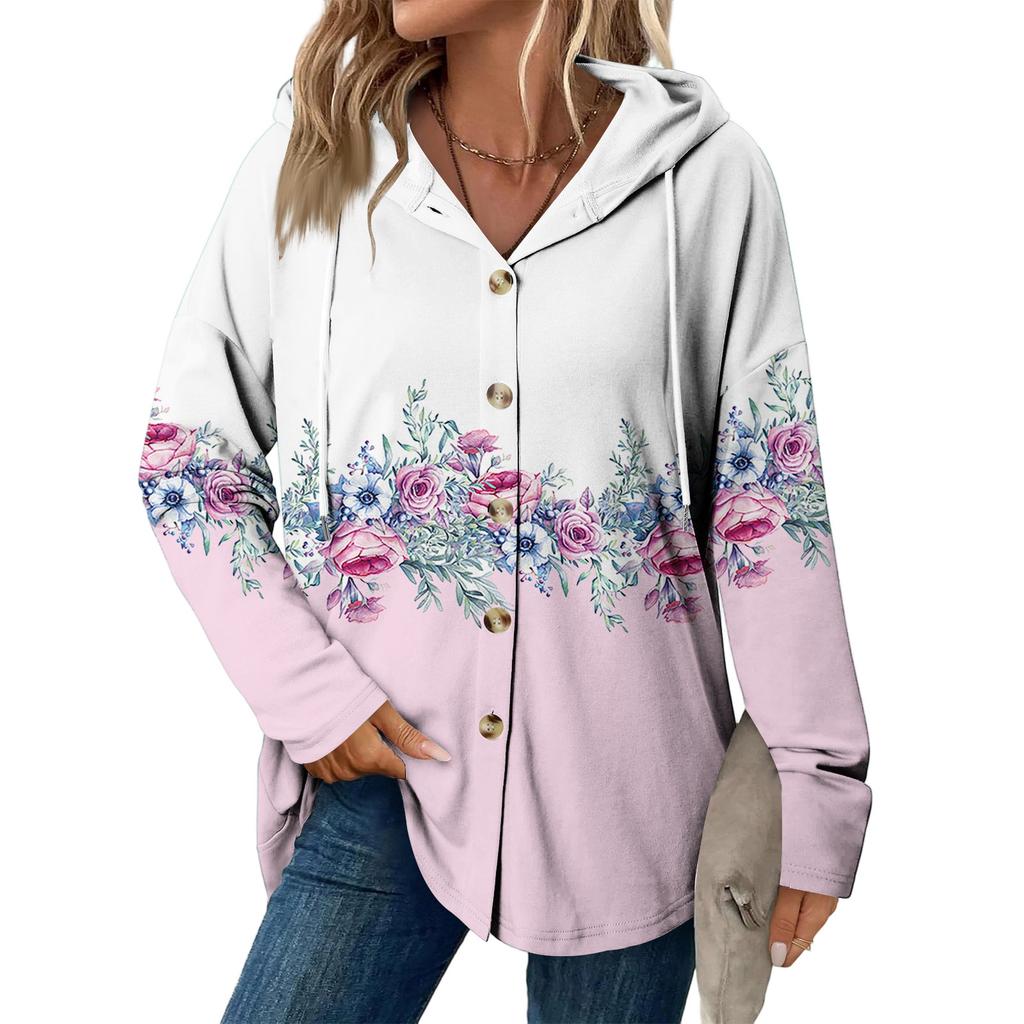 Женское модное повседневное пальто реглан с длинным рукавом и кулиской, винтажное пальто с капюшоном на пуговицах