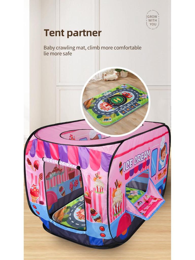 Free Shipping: Foldable Kids' Car Tent and Ball Pool for Indoor Play