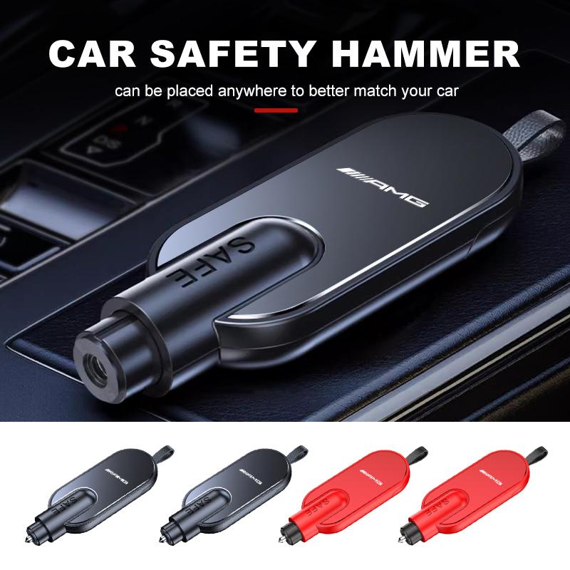 Portable Car Safety Hammer Window Breaker Seat Belt Cutter Tool For Mercedes Benz AMG W204 W205 W203 W211 W201 W210 W108 W124