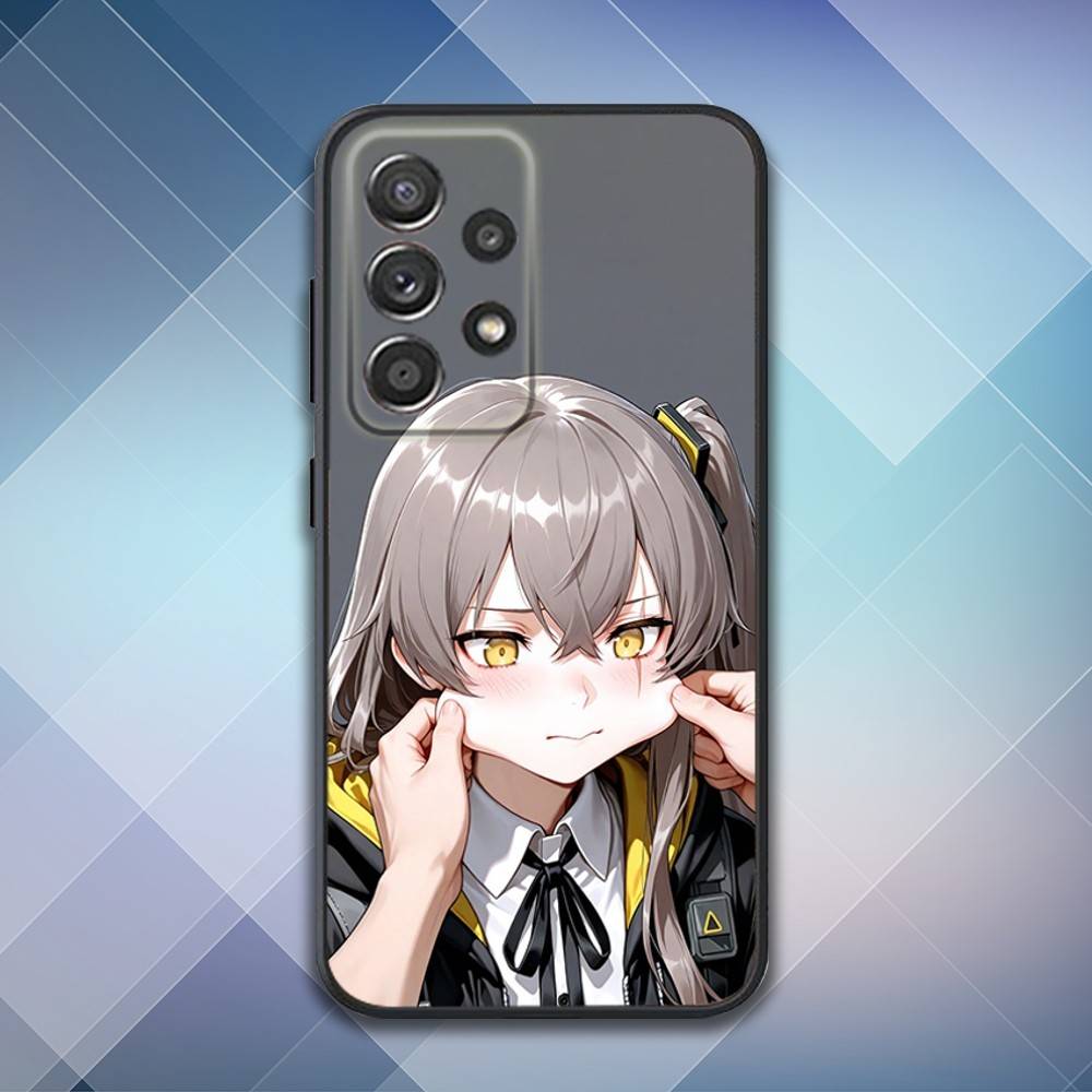 Чехол для телефона Girls F-Frontline U-Ump45 для Samsung S25,S24,S21,S22,S23,S30,Ultra,S20,Plus,Fe,Lite,Note,10,9,5G Черный