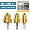 Upgraded Three Blade PPR Lifting Drill Bit Water Pipe Connection Tool Step Drill
