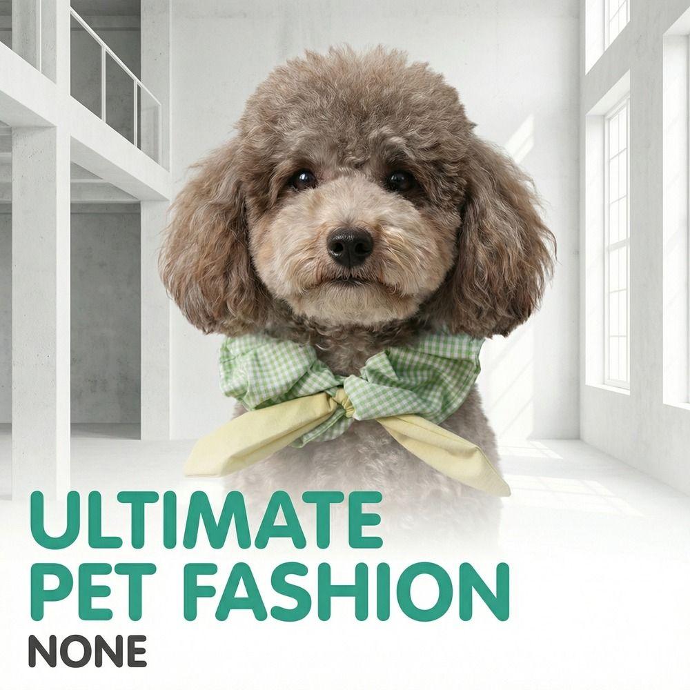 Comfortable Dog Collar Plaid Pattern Cat Neck Wear Pet Accessories Pet Cat Scarf Take Photos