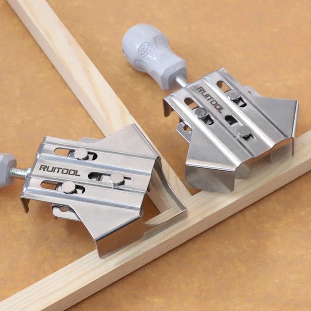 Угловой зажим из нержавеющей стали, многоцелевой инструмент для создания фоторамок, поворотный зажим с прямым углом, Т-образный