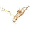 Trumpet Model Ornaments Exquisite Brass Miniature Instrument Desktop Decoration Gold String