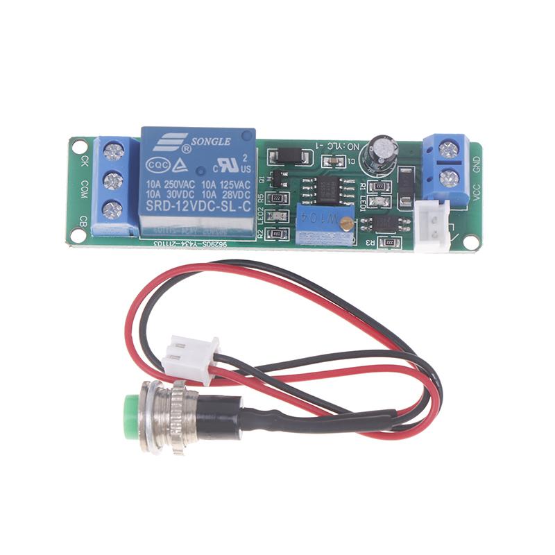 DC 12V Регулируемый таймер задержки выключения Модуль реле времени Реле времени 1~10 сек Модуль выключателя задержки выключения