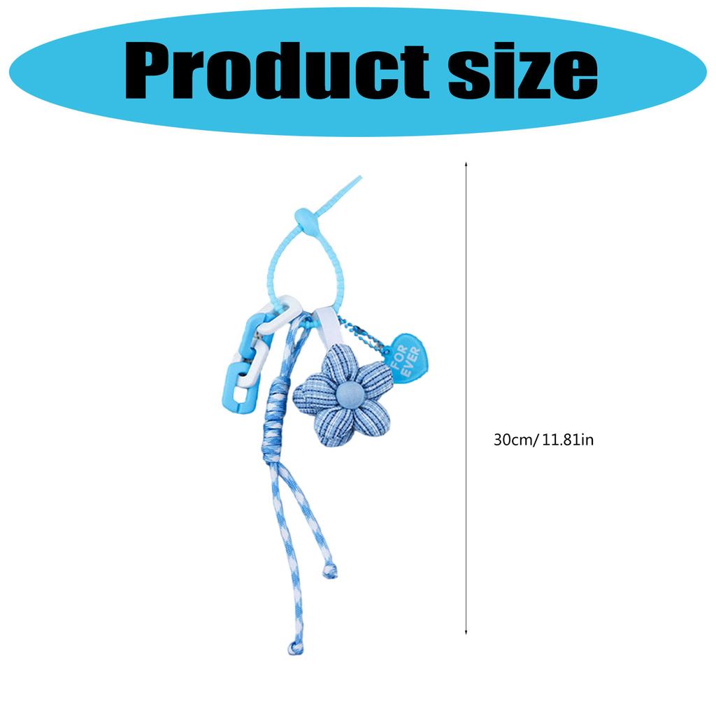 Элегантный дизайн с цветами, держатель для ключей, украшение для сумки, стильный брелок для сумки, подвеска для рюкзака, украшение для модных леди