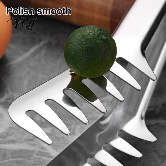 Кулинарный зажим с удлиненной ручкой, щипцы для спагетти из нержавеющей стали, гребень?Паста фигурная Сервировка Мульти?Назначение Посудомоечная машина Безопасная Кухонная утварь Еда