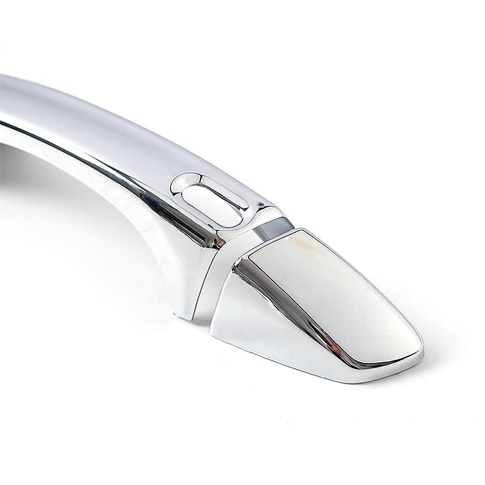 For Volkswagen VW T-ROC Atlas Teramont 2017- Door Handle Cover Carbon Fiber Color Modify Chrome Trim Protection