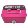 Money Safe Box Lockable Cash Box With Key,Portable Piggy Box Made Of Metal Small Security Lock Box Sturdy Coin Boxes For Kids