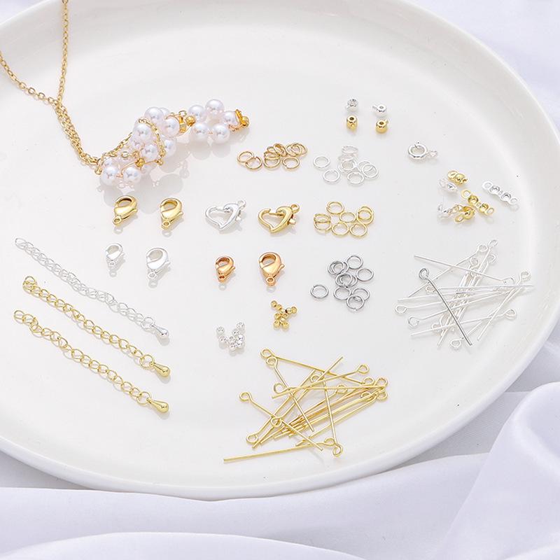 Застежка-лобстер с концевиком из золота 14/18 карат и соединительное кольцо с 9 штифтами, удлинительная цепочка для изготовления ювелирных изделий своими руками