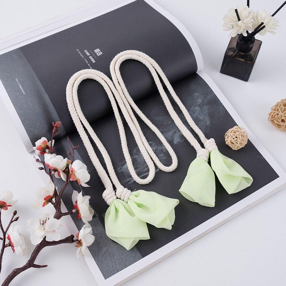 2PCS Elegant Curtain Tieback Minimalist Curtains Tie Rope Trendy Tulip Curtain Straps Home Decor