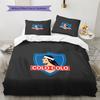 Club Deportivo Colo-Colo Pattern Bedding Quilt Set  Home Decoration  Gift (1 * duvet cover + 2 * pillowcase  without core)