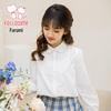Fulo Mi Girls' Peter Pan Collar Long Sleeve Shirt