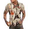 Guitar Men's Hawaiian Shirts, Summer Beach Casual Short Sleeve Button Down Shirts, Tropical Holiday Beach Shirts with Pocket