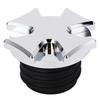 Motorcycle Gas Tank Oil Cap CNC Aluminum Fuel Gas Tank Vented Decorative Oil Cap Replacement for
