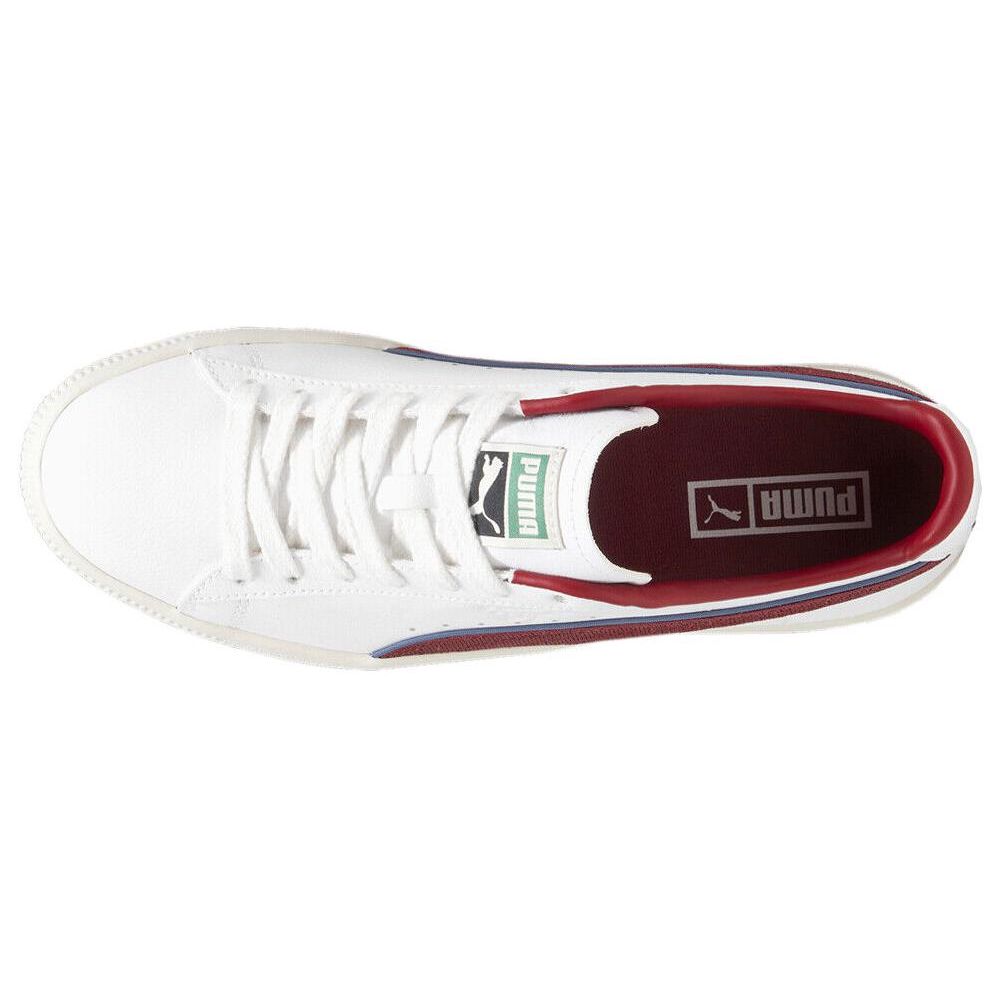 Puma Clyde Varsity Unisex Sneakers White Team-Regal-Red 394684-01