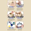 Mini Pottery Wheel Kit Pottery Clay Art 4.7" Turntable Electric Pottery Wheel Detachable Cleaning for Home DIY Ceramic Work