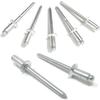 Алюминиевые потайные вытяжные заклепки 3/16 дюйма x 1/2 дюйма Потайные заклепки 120 градусов Самолеты Лодки Гоночные автомобили КОЛ-ВО 50 Долговечные